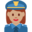 woman police officer, medium skin tone